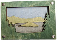 Simple and Sylvan Crater Lake Wall Art Wizard Island